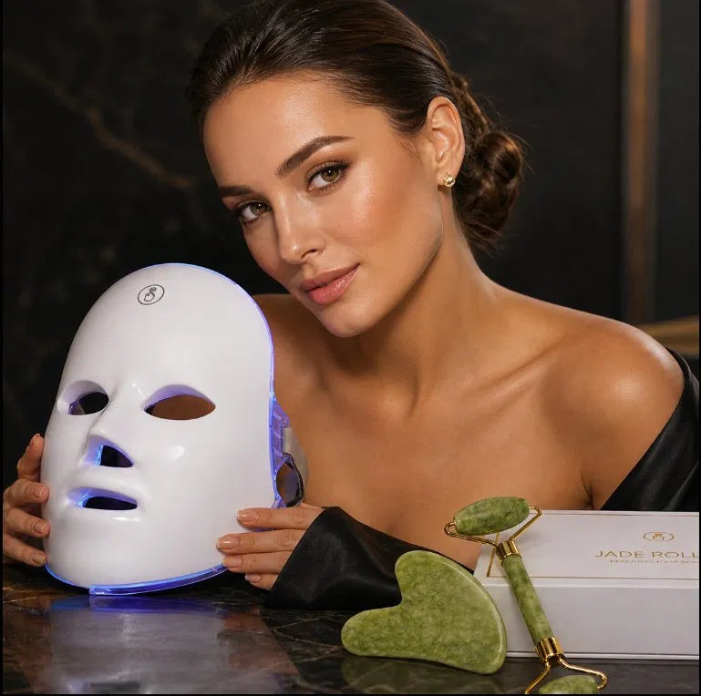 Le Rituel Complet — Masque Lumière Soie & Coffret Jade