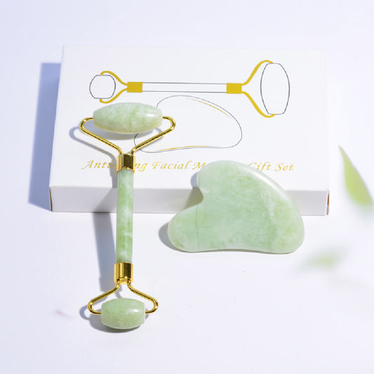 Coffret Rituel Jade — Rouleau & Gua Sha