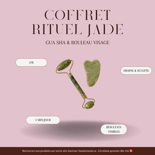 Coffret Rituel Jade — Gua Sha & Rouleau Visage