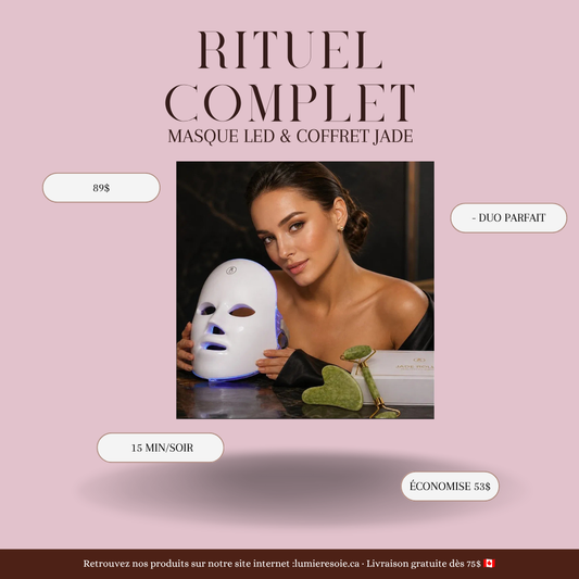 Le Rituel Complet — Masque Lumière Soie & Coffret Jade
