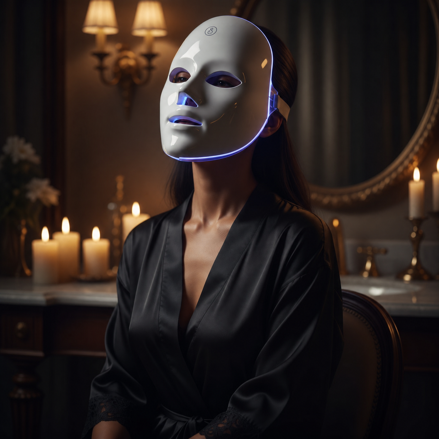 Masque Luminothérapie 7 Couleurs — Rituel Lumière Soie