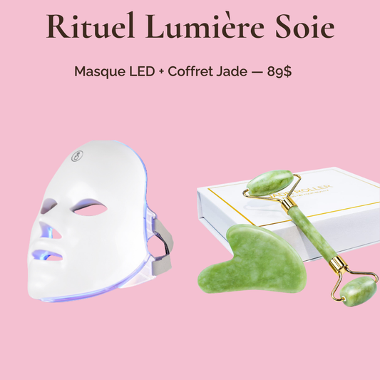 Le Rituel Complet — Masque Lumière Soie & Coffret Jade
